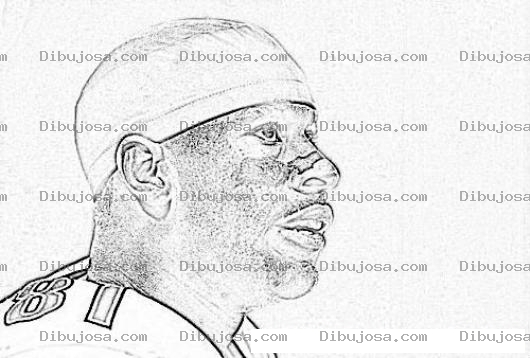 Dibujo para colorear Calvin Johnson Coloring Page Para Pintar Y Colorear