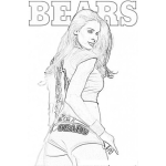 Dibujo para colorear Chicago Bears Modelo Para Pintar Y Colorear