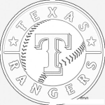 Dibujo para colorear Texas Rangers Logo Para Pintar Y Colorear