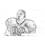 Dibujo para colorear Nick Fairley Nfl Player Coloring Page Dibujo Para Pintar Y Colorear