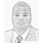 Dibujo para colorear Ndamukong Suh NFL Star Coloring Page Para Pintar Y Colorear