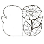 Dibujo para colorear Tarjeta Gratis Para Pintar Colorear Y Recortar