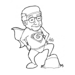 Dibujo para colorear Dibujo Del Super Abuelito Para Pintar Y Colorea