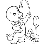 Dibujo para colorear Dibujo Del Fantasmita Gasparin Para Pintar Y Colorear