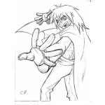 Dibujo para colorear Dibujo De Mago Haciendo Un Truco De Magia Aukeen Para Pintar Y Colorear