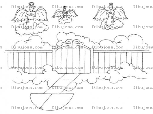 Dibujo para colorear Hogar Mansion Celestial Para Pintar Y Colorear