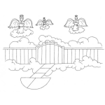 Dibujo para colorear Hogar Mansion Celestial Para Pintar Y Colorear
