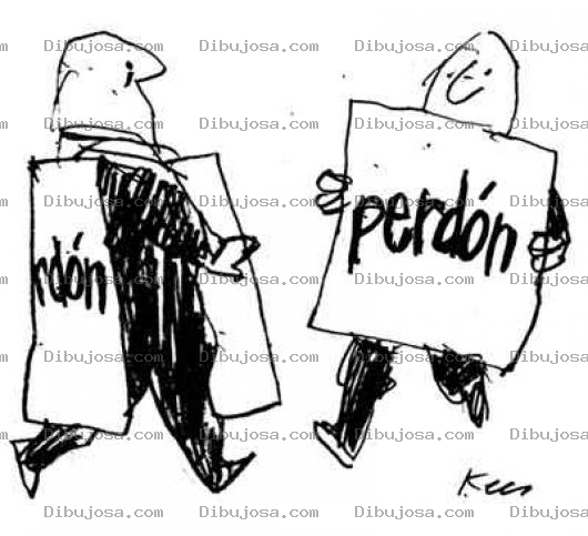 Dibujo para colorear Dibujo De Hombre Pidiendo Perdon