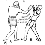 Dibujo para colorear Dibujo De Boxeadores Con Un Uppercut Para Colorear