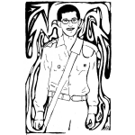 Dibujo para colorear Gilad Shalit Para Pintar Y Colorear