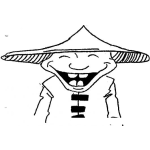 Dibujo para colorear Chinito Feliz Para Pintar Y Colorear