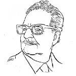 Dibujo para colorear Dibujo De Salvador Allende Para Pintar Y Colorear