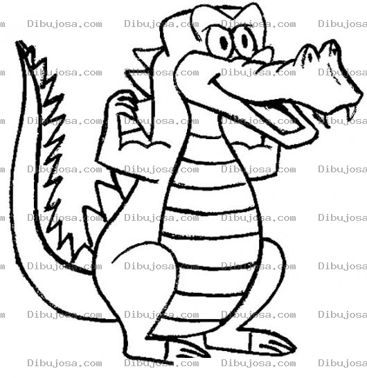 Dibujo para colorear Dibujo De Lagarto Fortachon Para Pintar Y Colorear
