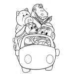 Dibujo para colorear Carrito De Toy Story Para Pintar Y Colorear