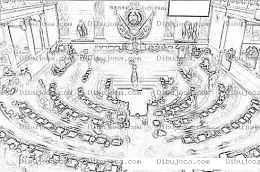 Dibujo para colorear Congreso De La Republica De Guatemala Para Pintar Y Colorear