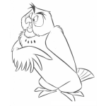 Dibujo para colorear Tecolote De Winidepu Para Pintar Y Colorear