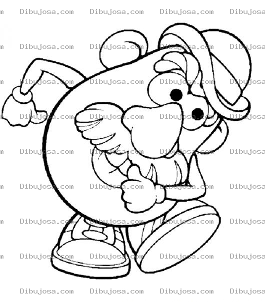 Dibujo para colorear Colorear Papa Cara De Papa