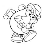 Dibujo para colorear Colorear Papa Cara De Papa