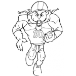 Dibujo para colorear Dibujo De Jugador De Futboll Americano Para Pintar Y Colorear