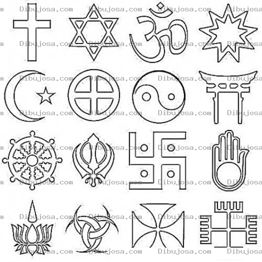 Dibujo para colorear Simbolos Para Colorear
