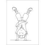 Dibujo para colorear Caillo de Cabeza para Pintar