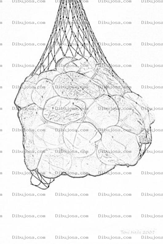 Dibujo para colorear Bolsa De Piedras Para Pintar Y Colorear Red De Piedras