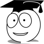 Dibujo para colorear Colorear Carita Feliz De Graduacion Dibujo De La Cara De Un Graduando Con Birrete