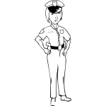 Dibujo para colorear Policia Mujer Policia Para Colorear Mujerpolicia Policiamujer Chicapolicia