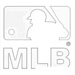 Dibujo para colorear MLB Logo Para Pintar Y Colorear La Major League Baseball