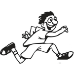 Dibujo para colorear Colorear Muchacho Corriendo Dibujos De Correr