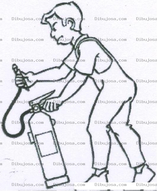 Dibujo para colorear Colorear Extintor De Fuego