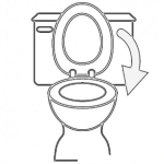Dibujo para colorear Por Favor Cerrar La Tapa Del Inodoro Dibujo Para Pintar Y Colorear Rotulo Para Solicitar Que Dejen La Tapadera Del Bano Cerrada