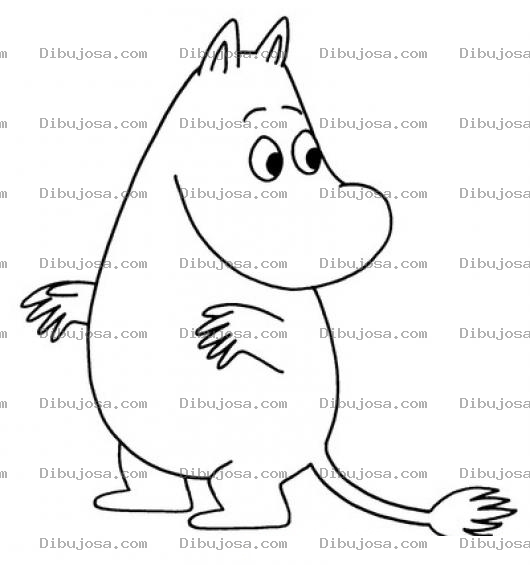 Dibujo para colorear Hipopotamito Para Colorear Dibujo De Un Hipopotamo Bebe