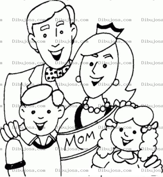 Dibujo para colorear Miss Mama Para Pintar Y Colorear