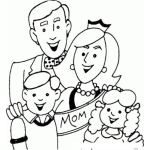 Dibujo para colorear Miss Mama Para Pintar Y Colorear