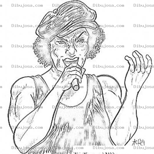 Dibujo para colorear Dibujo De Brian Johnson Para Pintar Y Colorear A Brianjohnson Bryan Jonson
