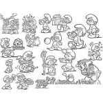 Dibujo para colorear Personajes De Los Pitufos Para Colorear Figuritas De Pitufos