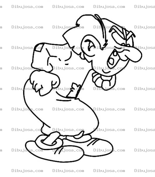 Dibujo para colorear Dibujo De Gargamel Para Pintar Y Colorear