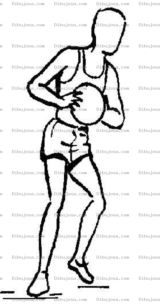 Dibujo para colorear Jugador De Basquetbol Para Colorear
