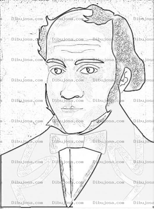 Dibujo para colorear Dibujo De Simon Rodriguez Para Pintar Y Colorear A Simom Rodrigez