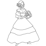 Dibujo para colorear Colorear Catrina Dibujos De Catrinas