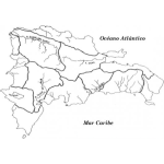 Dibujo para colorear Mapa De Los Rios De La Republica Dominicana Para Pintar Y Colorear A La Rep Dominicana