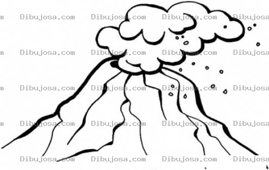 Dibujo para colorear Dibujo De Volcan De Cotopaxi Ecuador Para Pintar Y Colorear