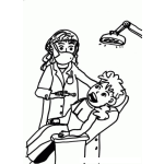 Dibujo para colorear Dibujo De Odontologa Mujer Dentista Para Pintar Y Colorear