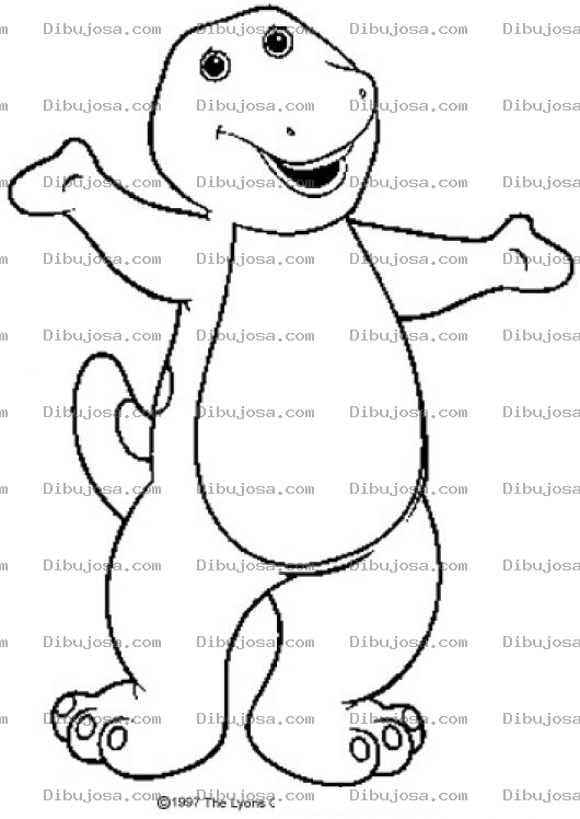 Dibujo para colorear Pintar el abrazo de barney