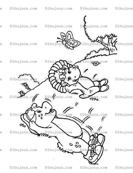 Dibujo para colorear Colorear los hijos de Barney