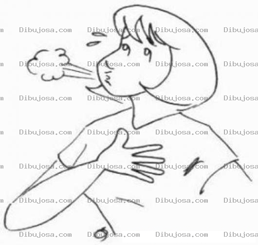 Dibujo para colorear Dibujo De Suspiro De Alivio Para Colorear Mujer Suspirando