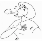 Dibujo para colorear Dibujo De Suspiro De Alivio Para Colorear Mujer Suspirando