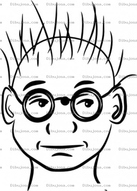 Dibujo para colorear Dibujo D Ehombre Con Pocos Pelos Para Pintar Y Colorear