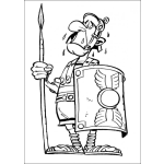 Dibujo para colorear Dibujo De Soldado Romano Ahuevado Con Mucho Temor